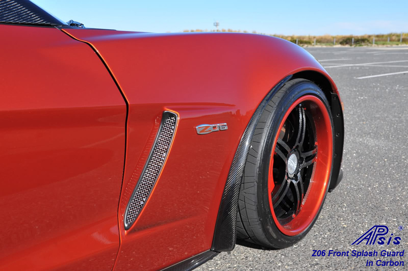 Real Carbon Fiber, C6 Corvette Z06 / Grand Sport Corvette, Front Splash Guard